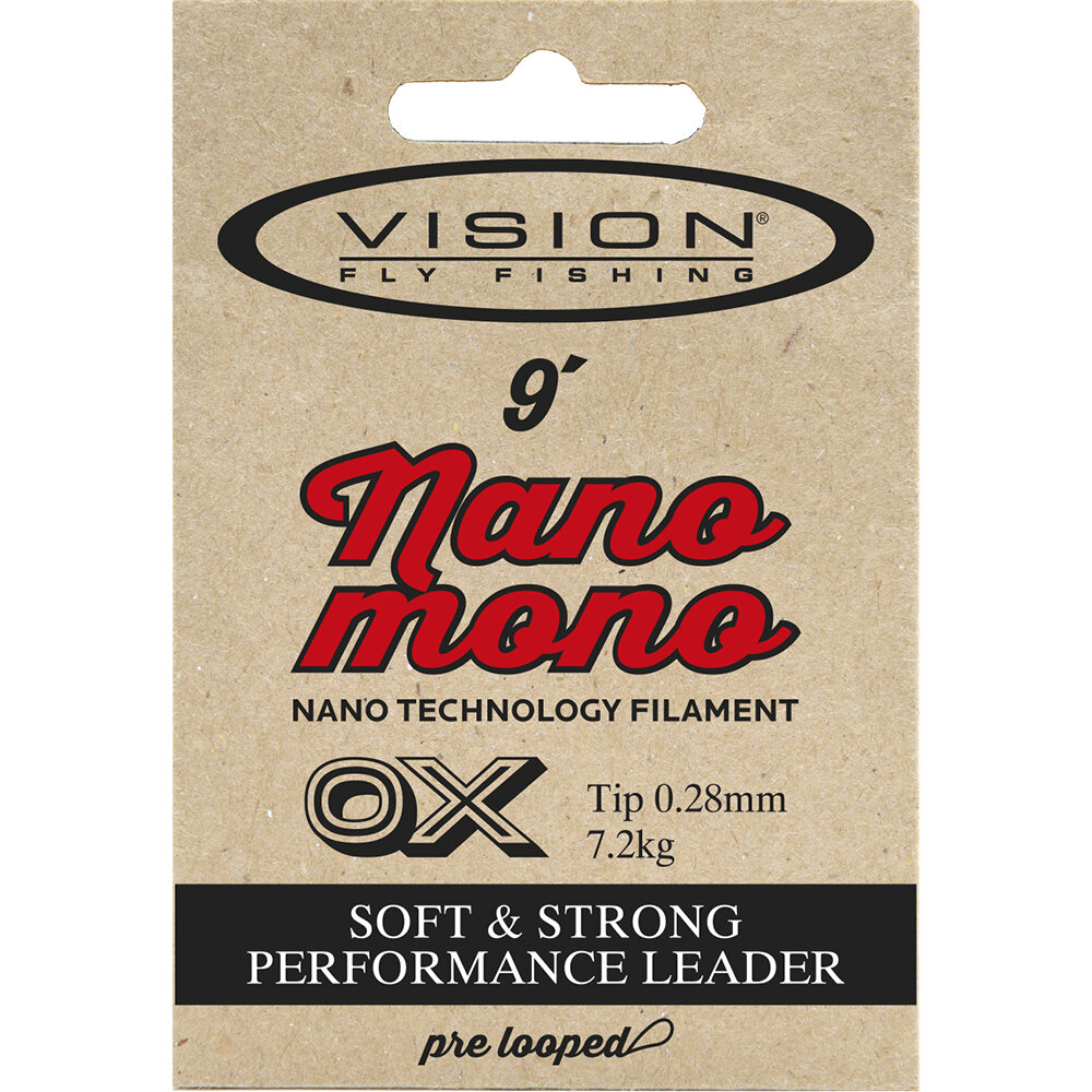 Bas De Ligne (Tippet) Vision Nano 30m - 0.16mm - Transparent Résistant à L'abrasion - Pêche à La Mouche