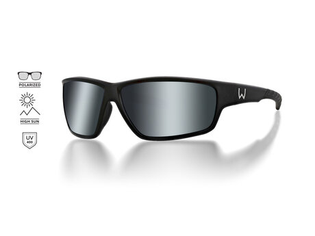 W6 SPORT 20 Matte Black - LB Smoke LM Silver Flash AR Blue