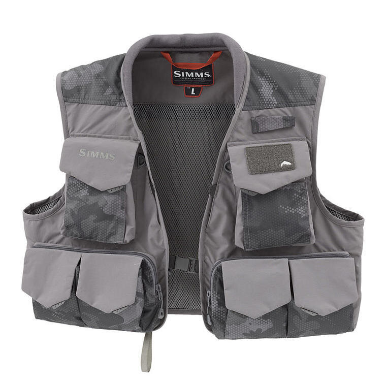 Simms Freestone Vest Hex Flo Camo Carbon L