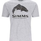 SIMMS Wood Trout Fill T-Shirt Grey Heather L