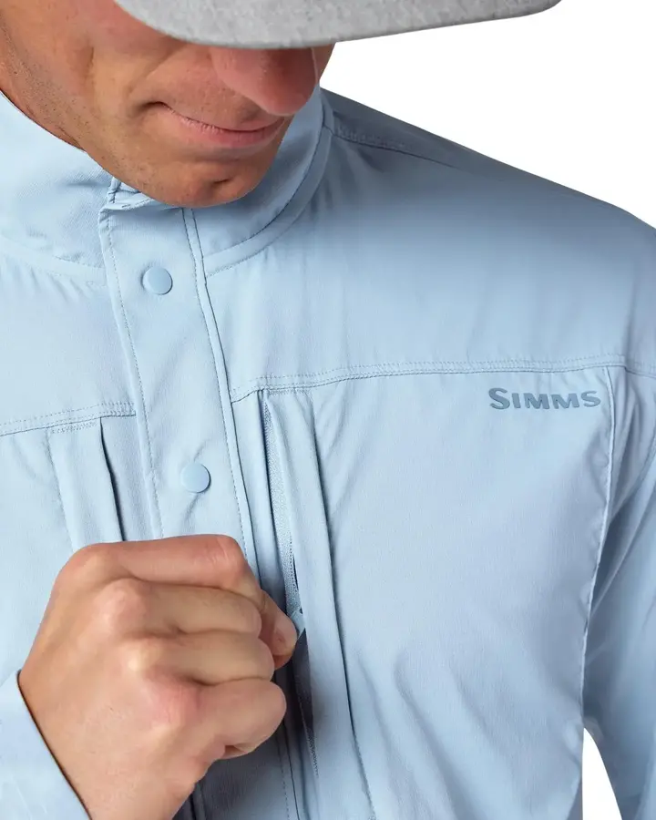 Simms Latitude BiComp Shirt L Steel Blue 