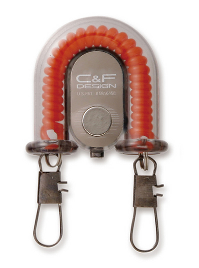 C&F 2-in-1 Retractor w Fly Catcher Orange